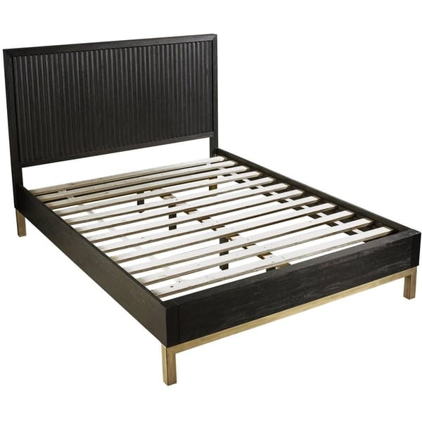 Modus Bedroom Levi Tufted Platform Bed In Toast Linen 3ZL7L646
