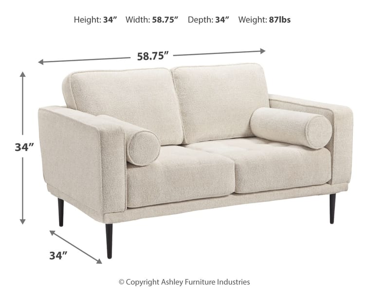 Ashley Living Room Caladeron Loveseat 9080435