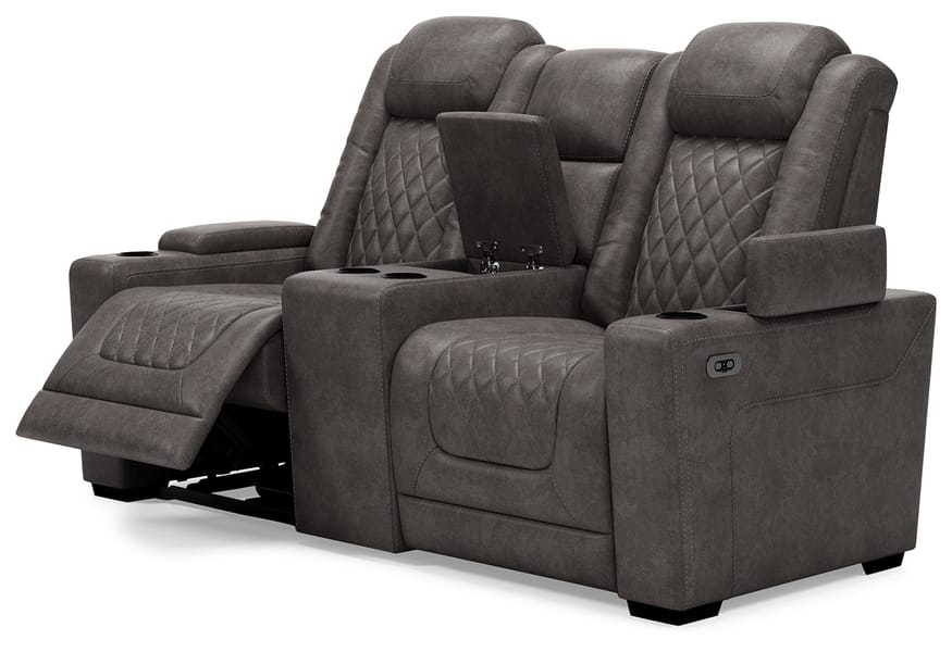Ashley Living Room HyllMont Power Reclining Loveseat with Console 9300318