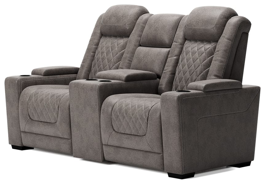 Ashley Living Room HyllMont Power Reclining Loveseat with Console 9300318
