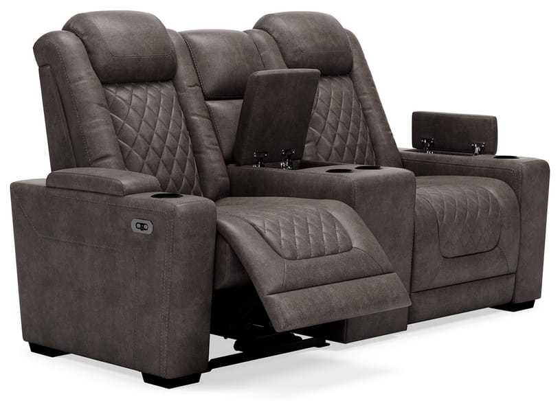 Ashley Living Room HyllMont Power Reclining Loveseat with Console 9300318