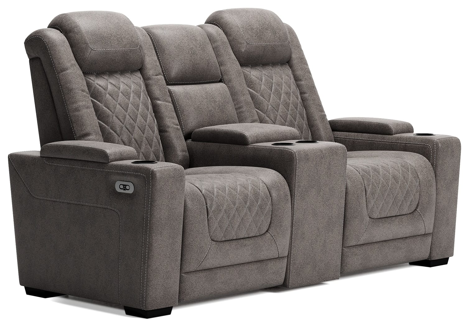 Ashley Living Room HyllMont Power Reclining Loveseat with Console 9300318
