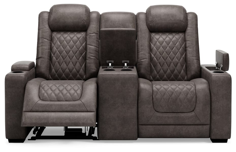 Ashley Living Room HyllMont Power Reclining Loveseat with Console 9300318