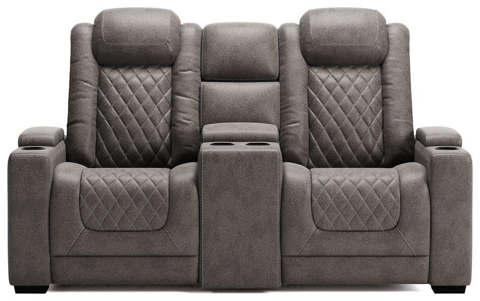 Ashley Living Room HyllMont Power Reclining Loveseat with Console 9300318