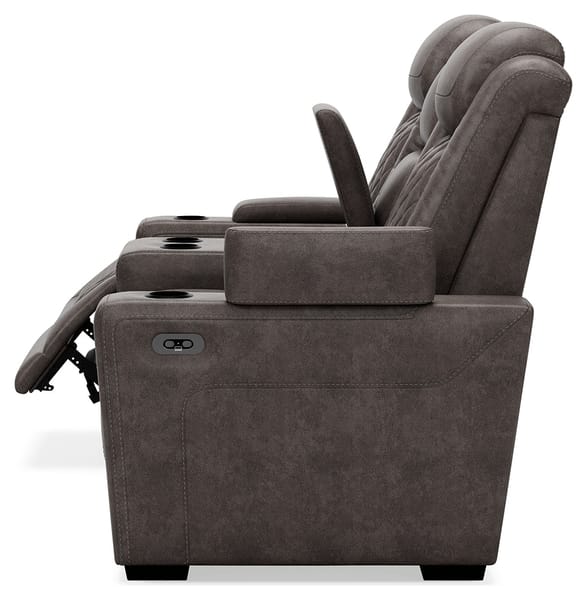 Ashley Living Room HyllMont Power Reclining Loveseat with Console 9300318