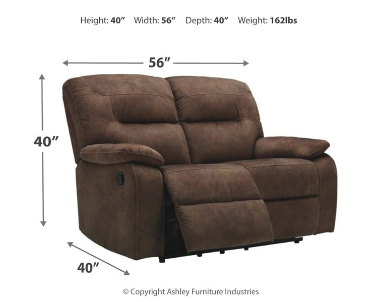 Ashley Living Room Bolzano Reclining Loveseat 9380286