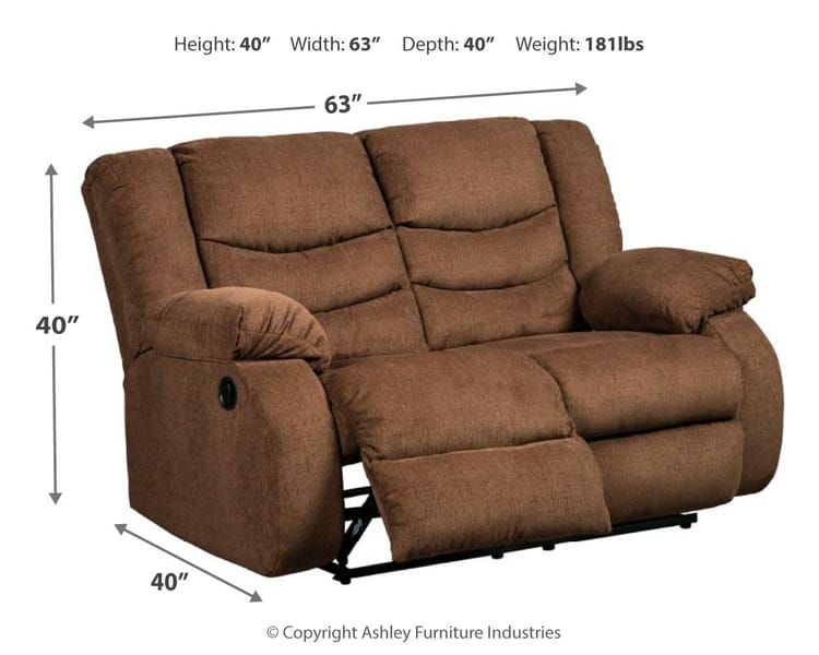 Ashley Living Room Tulen Reclining Loveseat 9860586