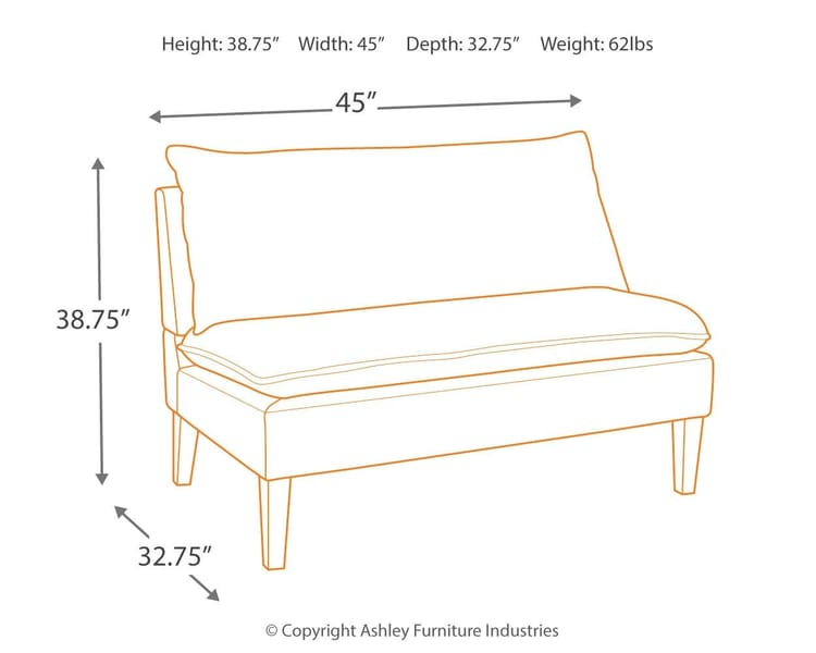 Ashley Living Room Arrowrock Accent Bench A3000112