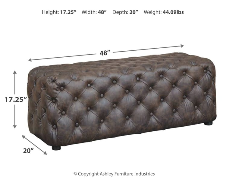 Ashley Living Room Lister Accent Ottoman A3000171