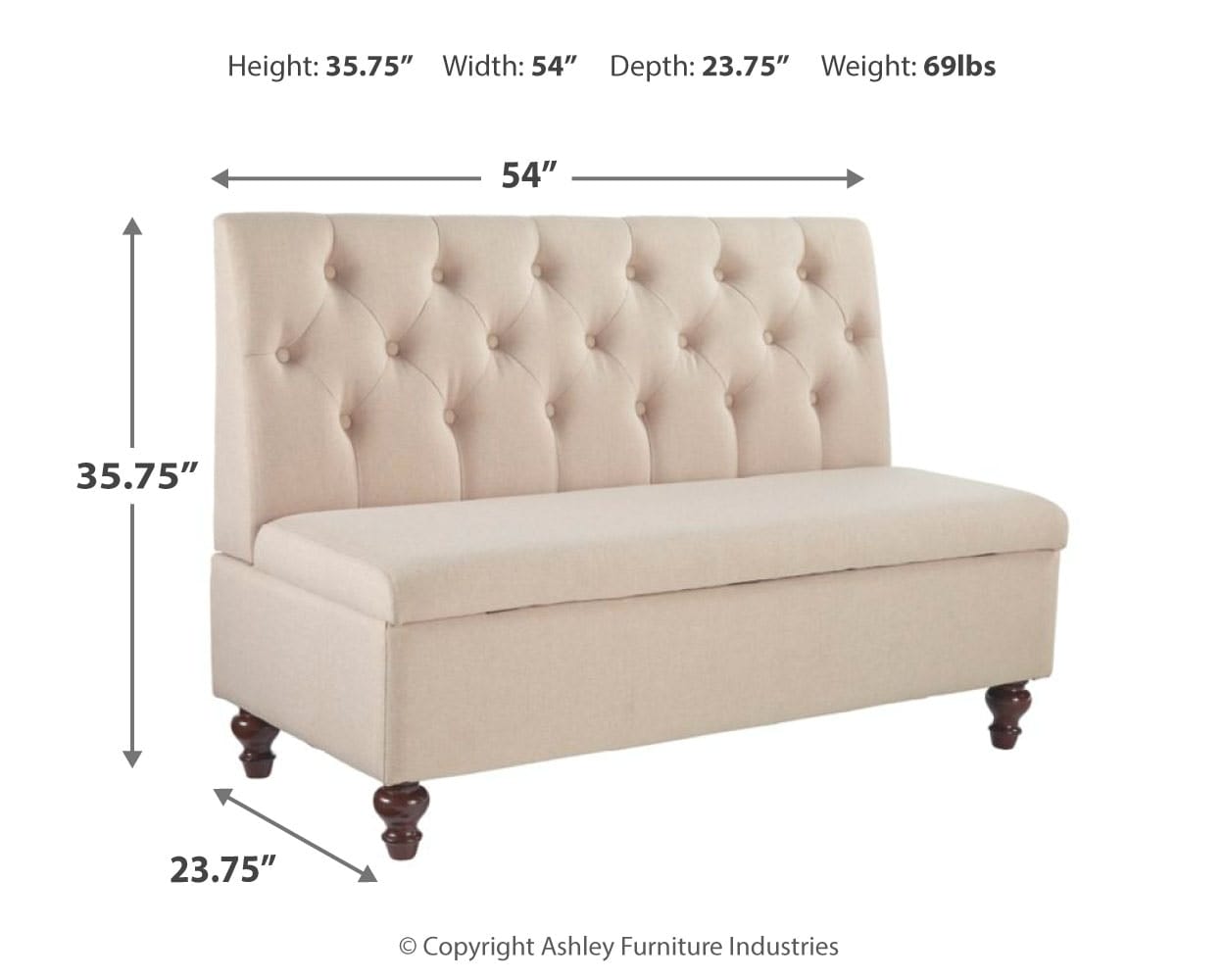 Ashley Gwendale Storage Bench