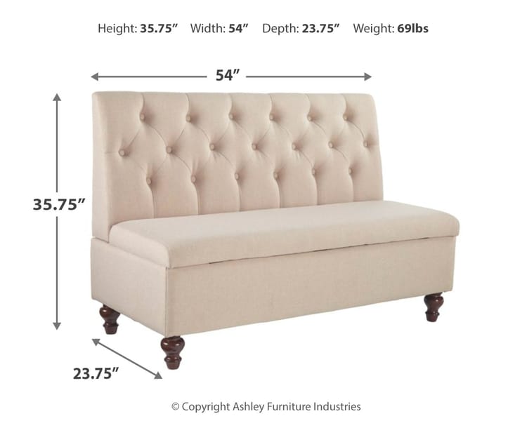 Ashley Dining Room Gwendale Storage Bench A3000185