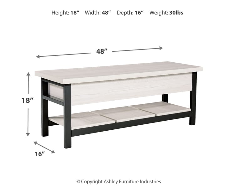 Ashley Living Room Rhyson Storage Bench A3000312