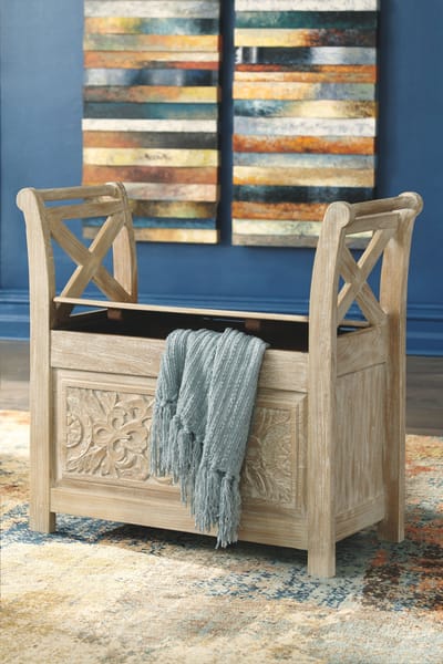 Ashley Living Room Fossil Ridge Accent Bench A4000001