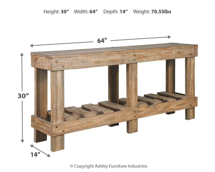 Ashley Living Room Susandeer Sofa/Console Table A4000219