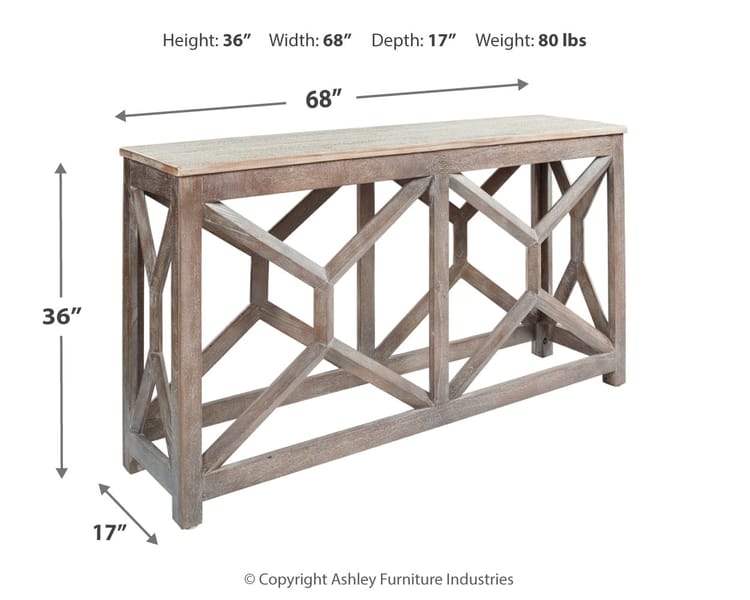 Ashley Living Room Lanzburg Sofa/Console Table A4000263