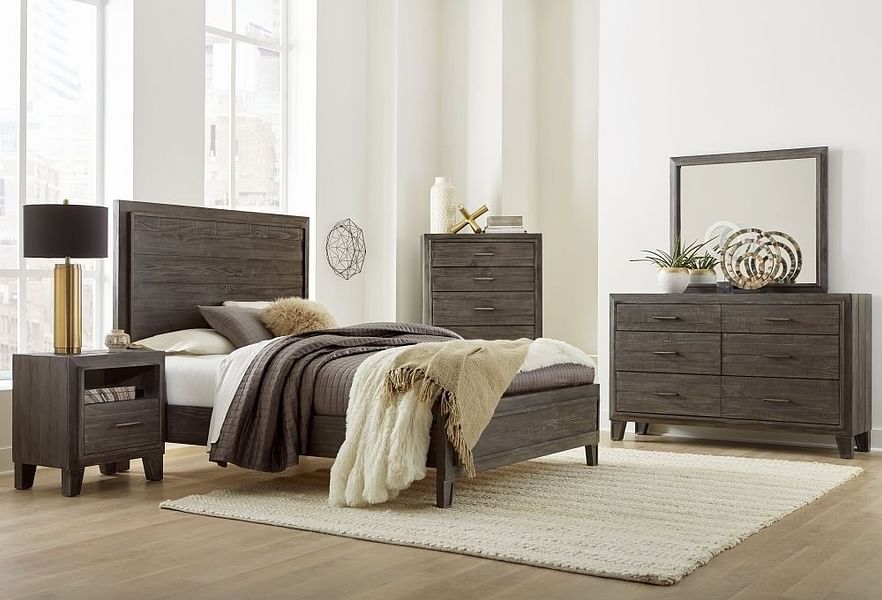 Modus Bedroom Hadley One-Drawer Nightstand In Onyx A4H681