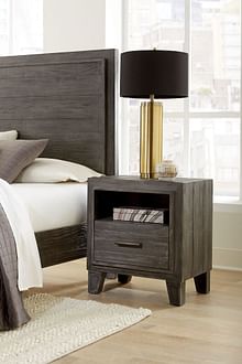 Modus Bedroom Hadley One-Drawer Nightstand In Onyx A4H681