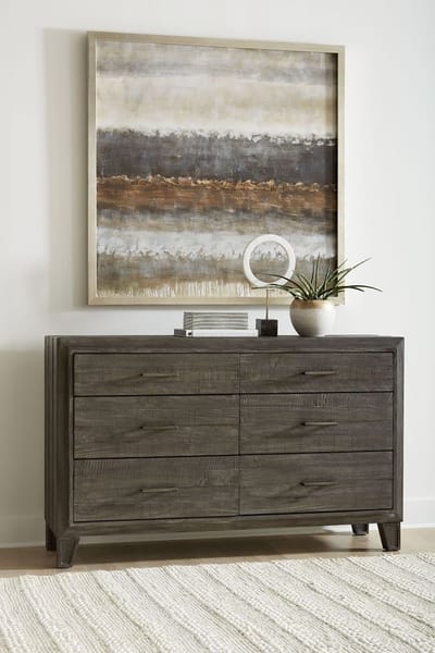 Modus Bedroom Hadley Six-Drawer Dresser In Onyx A4H682