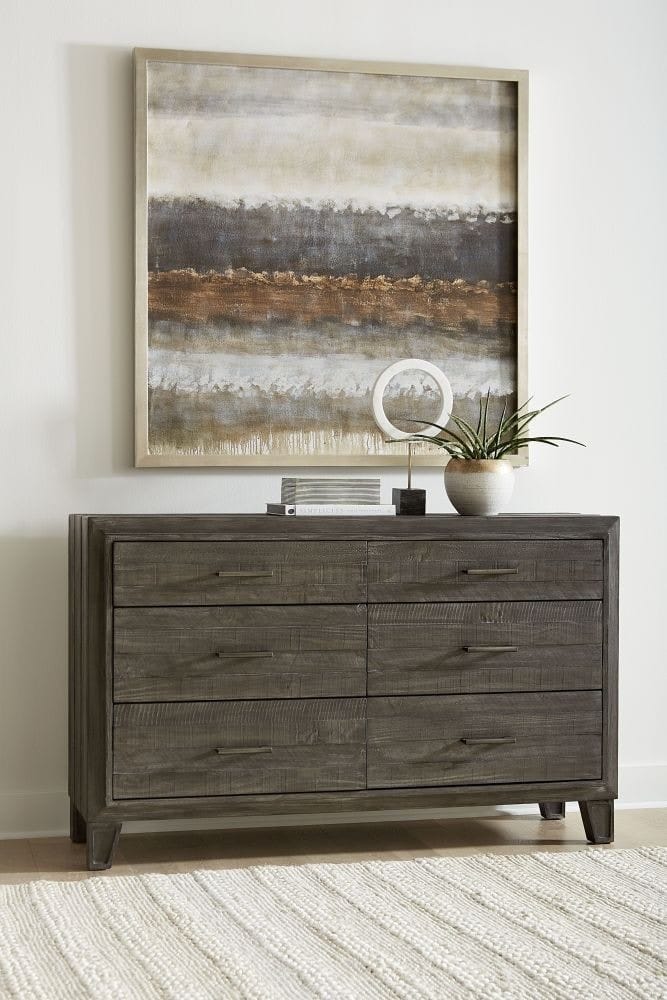 Modus Bedroom Hadley Six-Drawer Dresser In Onyx A4H682