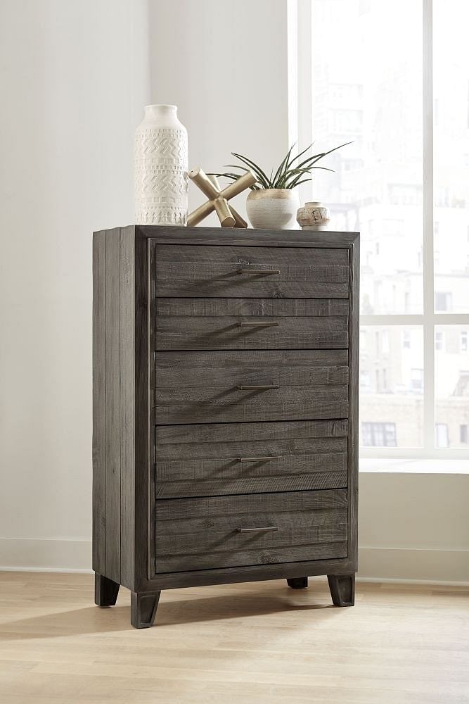 Modus Bedroom Hadley Five-Drawer Chest In Onyx A4H684