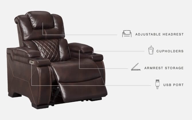 Ashley Living Room Warnerton Power Recliner 7540713