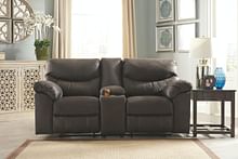 Ashley Living Room Boxberg Reclining Loveseat with Console 3380394