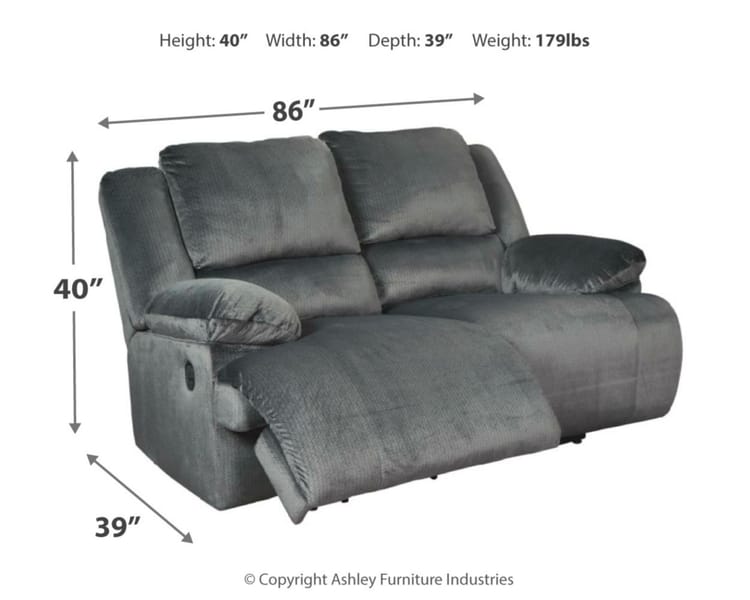 Ashley Living Room Clonmel Reclining Loveseat 3650586