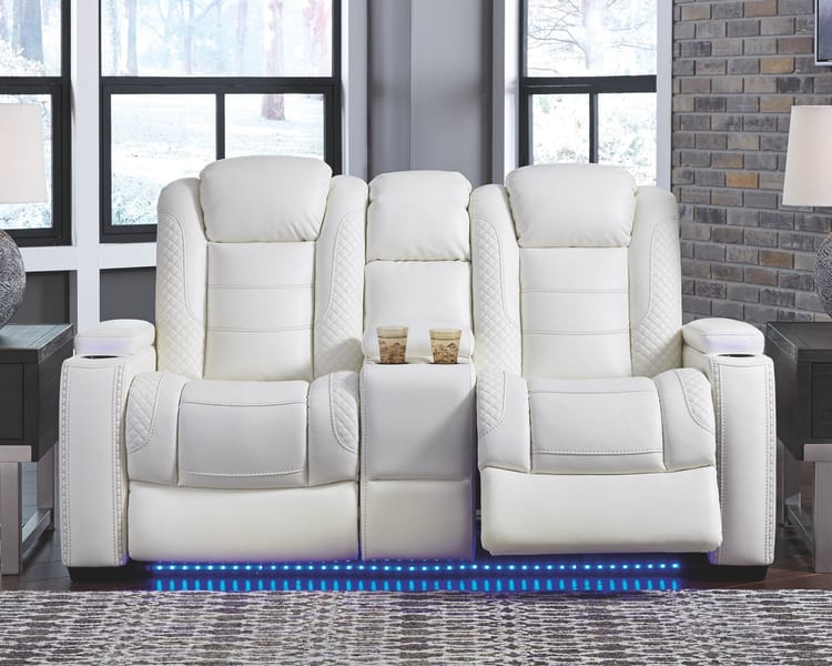 Midnight 2 Piece Power Sofa and Loveseat Set