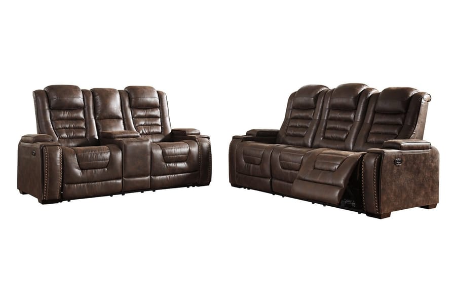 Ashley Living Room Game Zone Power Reclining Loveseat with Console 3850118