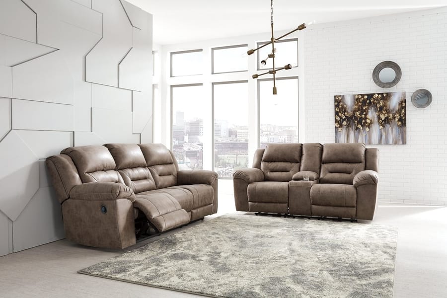 Ashley Living Room Stoneland Reclining Sofa 3990588