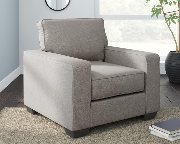 Ashley Living Room 3 Piece Sofa Chaise, Chair, and Ottoman Set 55104-18-20-14
