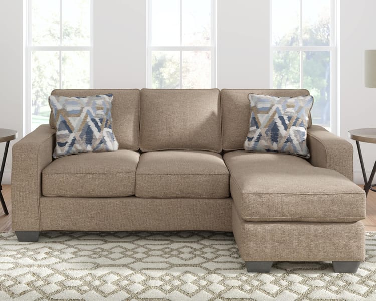 Ashley Living Room 3 Piece Sofa Chaise, Chair, and Ottoman Set 55105-18-20-14