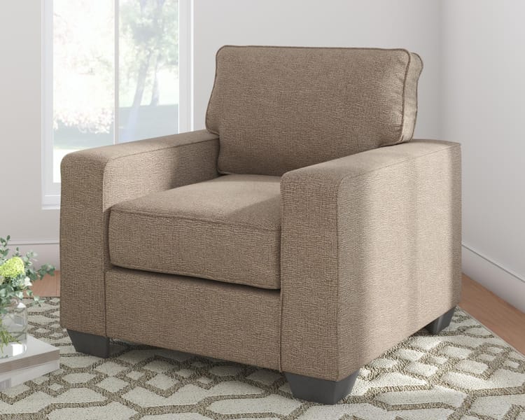 Ashley Living Room 3 Piece Sofa Chaise, Chair, and Ottoman Set 55105-18-20-14