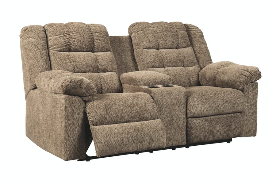 Ashley Living Room Double Reclining Loveseat with Console 5840194