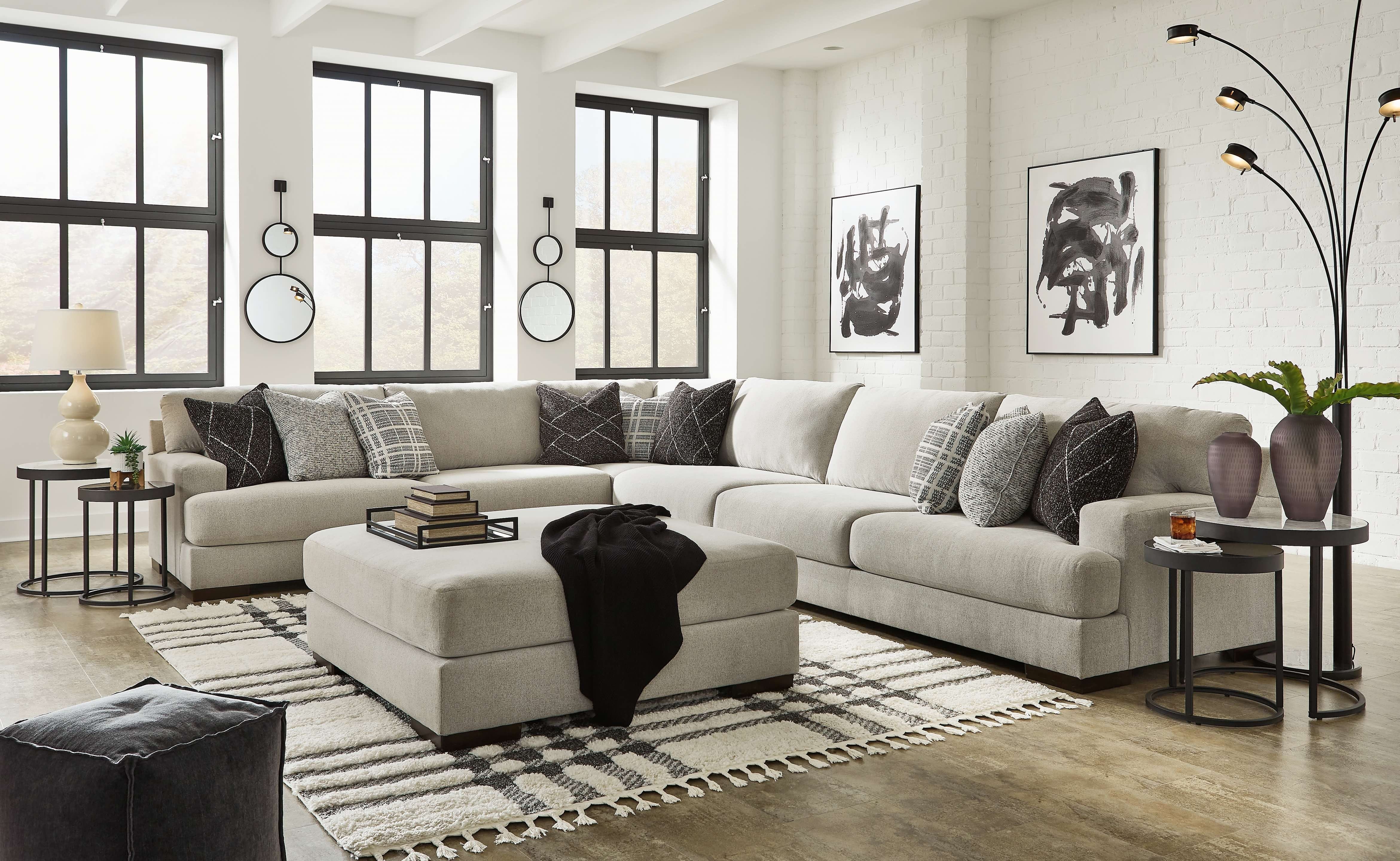 Ashley Living Room Left Arm Facing Sofa Sectional 58605-66-77-46-67-08