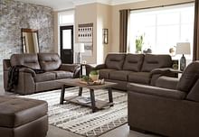 Ashley Living Room 4 Piece Sofa, Loveseat, Chair, and Ottoman Set 62002-38-35-20-14