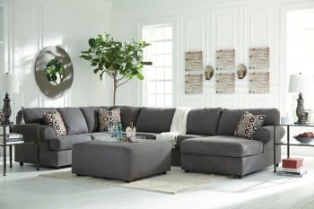 Ashley Jayceon LAF Sofa, Armless Loveseat, RAF Corner Chaise & Ottoman Sectional - Portland, OR | Key Home Furnishings