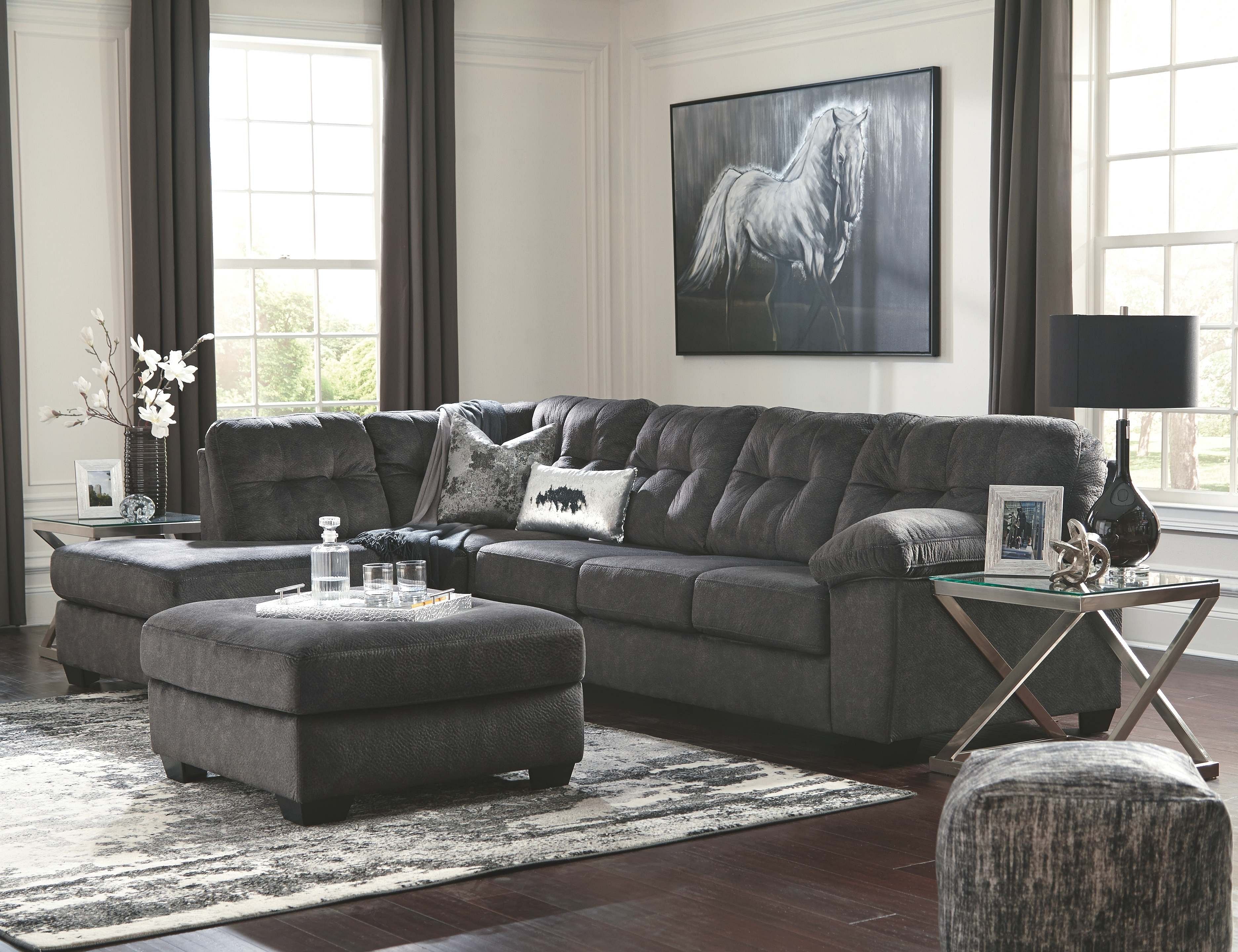 Ashley Living Room Left Arm Facing Chaise Sectional 70509-16-67-08
