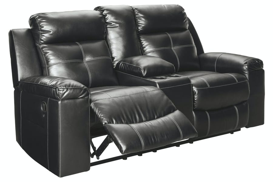 Ashley Living Room Kempten Reclining Loveseat with Console 8210594