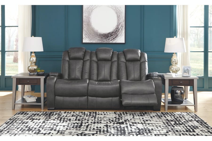 Ashley Living Room Turbulance Power Reclining Sofa 8500115