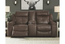 Ashley Living Room Jesolo Reclining Loveseat with Console 8670494