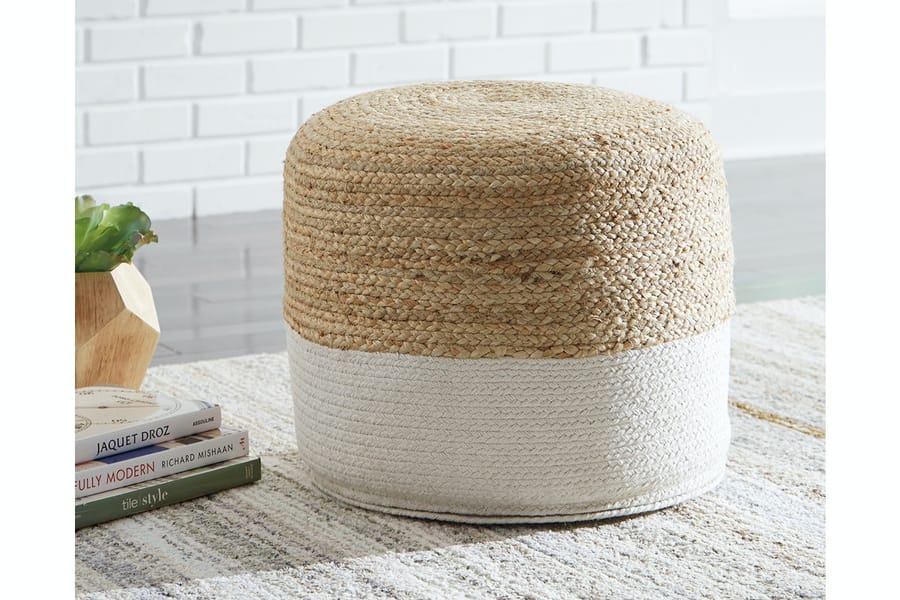 Ashley Living Room Sweed Valley Pouf A1000420