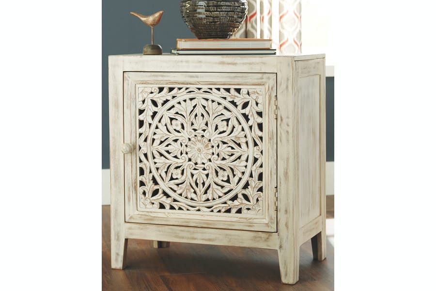 Ashley Living Room Fossil Ridge Accent Cabinet A4000008