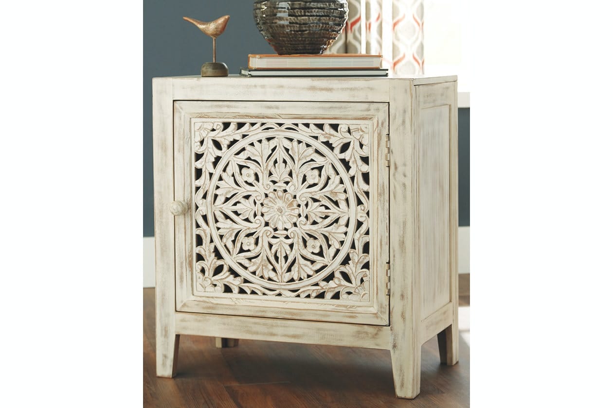 Ashley Living Room Fossil Ridge Accent Cabinet A4000008