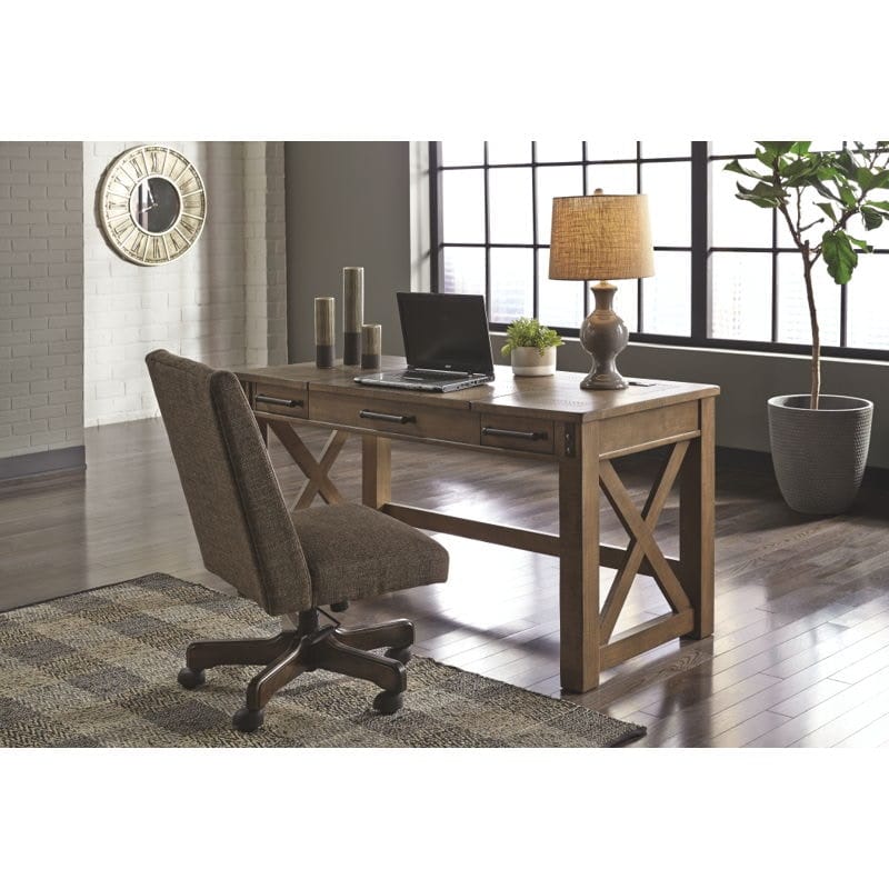 Ashley Living Room Lift Top Desk and Swivel Desk Chair H837-54-H200-05