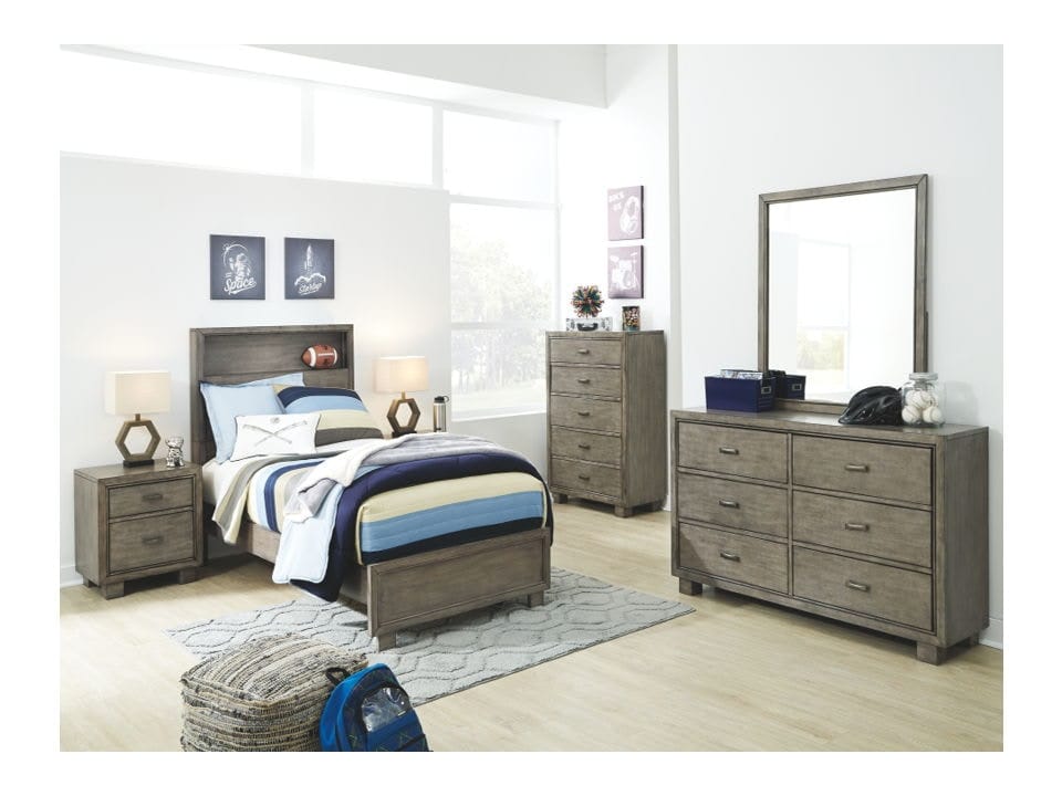 Ashley Bedroom 6 Piece Full Storage Bed Set B552-31-36-55-86-92-2
