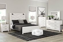 Ashley Bedroom 6 Piece Queen Panel Bed With Sconces Set B1190-31-36-44-57-54-98