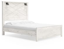 Ashley Bedroom Queen Panel Bed With Sconces B1190-57-54-98