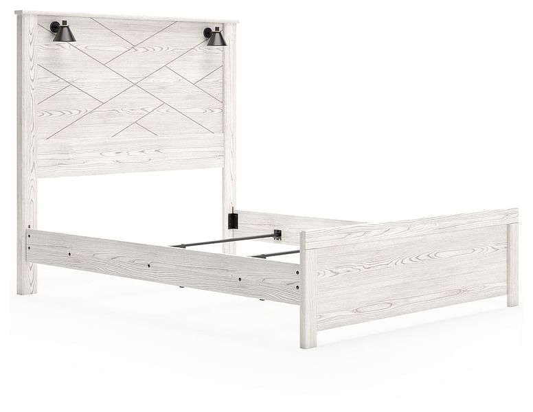 Ashley Bedroom Queen Panel Bed With Sconces B1190-57-54-98