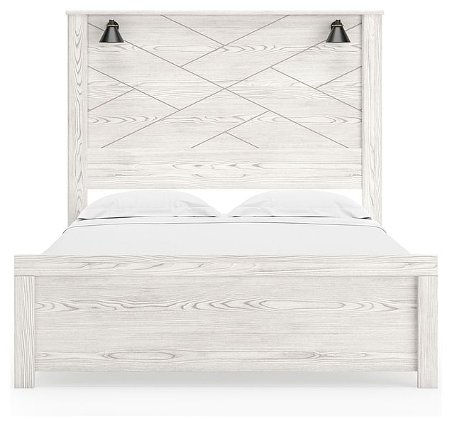 Ashley Bedroom Queen Panel Bed With Sconces B1190-57-54-98